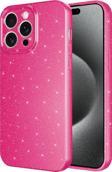 iPhone 15 Pro Uyumlu Kamera Korumalı Simli Parlak Yumuşak Silikon Kılıf