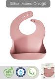 Meleni Baby Mega Boy Silikon Mama Önlüğü - Çift Kilitli Ayarlanabilir Bebek Mama Önlüğü - Pembe