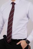 Beyaz Saten & Bordo Çizgi Desen Hediye Kutulu Gömlek Kravat Seti