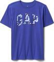 Gap V-Frch Fılled Logo Arch Mavi Erkek Çocuk T-Shirt 708426000