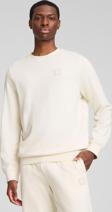 Puma Ess Elevated Crew Beyaz Erkek Sweatshirt