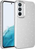 Samsung Galaxy S24 FE Uyumlu Kamera Korumalı Simli Parlak Yumuşak Silikon Kılıf