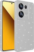 Xiaomi Redmi Note 13 Pro 4G Uyumlu Kamera Korumalı Simli Parlak Yumuşak Silikon Kılıf