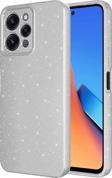 Xiaomi Redmi 12 Uyumlu Kamera Korumalı Simli Parlak Yumuşak Silikon Kılıf