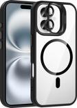 iPhone 16 Plus Uyumlu Kamera Standlı Lens Hediyeli Magsafe Wireless Şarj Özellikli Kılıf