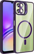 Samsung Galaxy A06 Uyumlu Kamera Standlı Lens Hediyeli Magsafe Wireless Şarj Özellikli Kılıf