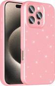 iPhone 16 Pro Max Uyumlu Kamera Korumalı Simli Parlak Yumuşak Silikon Kılıf
