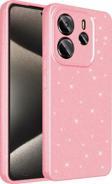 Xiaomi Redmi Note 14 Uyumlu Kamera Korumalı Simli Parlak Yumuşak Silikon Kılıf