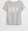Gap Kız Bebek Logo T-Shirt Gri