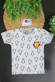 Dinamik Penguen Desenli Çocuk Tek Üst Yazlık Pijama