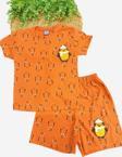 Dinamik Penguen Desenli Çocuk Alt Üst 2Li Takım Yazlık Pijama