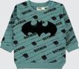 Batman Erkek Bebek Sweatshirt 6-18 Ay Pastel Yeşil