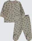 Civil Baby Erkek Bebek Pijama Takımı 1-6 Ay Vizon