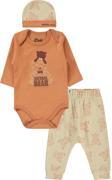 Civil Baby Erkek Bebek 3'lü Takım 6-18 Ay Tarçın