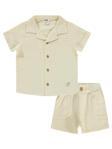 Civil Baby Erkek Bebek Şortlu  Takım 6-18 Ay Bej