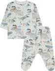 Civil Baby Erkek Bebek Pijama Takımı 1-6 Ay Ekru