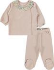 Civil Baby Kız Bebek Pijama Takımı 1-6 Ay Pudra