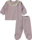 Civil Baby Kız Bebek Pijama Takımı 1-6 Ay Soft Lila