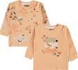 Civil Baby Kız Bebek 2'li Sweatshirt 6-18 Ay Somon