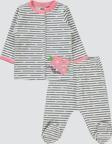 Civil Baby Kız Bebek Pijama Takımı 1-6 Ay Pembe