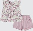 Miniworld Kız Bebek Şortlu  Takım 6-18 Ay Soft Lila 