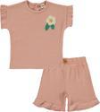 Civil Baby Kız Bebek Şortlu Takım 6-18 Ay Somon