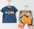 Miniworld Erkek Bebek Takım 6-18 Ay İndigo