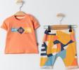 Miniworld Erkek Bebek Takım 6-18 Ay Oranj