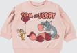 Tom Ve Jerry Kız Bebek Sweatshirt 6-18 Ay Somon 