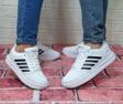 Konfores 1651 Anatomik Tabanlı Unisex Sneakers Ayakkabı - NKT01651-beyaz siyah-44