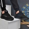 2202-Jamper Anatomik Tabanlı Ultra Hafif Unisex Bağcıklı Sneakers Ayakkabı - NKT02202-siyah-44