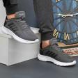 2202-Jamper Anatomik Tabanlı Ultra Hafif Unisex Bağcıklı Sneakers Ayakkabı - NKT02202-Füme-44