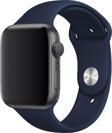 Apple Watch 2 3 4 5 6 7 Se Uyumlu 38 40 41mm A+ Kaliteli Silikon Kordon Koyu Mavi Renk