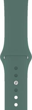 Apple Watch 2 3 4 5 6 7 Se Uyumlu 42-44 Mm A+ Kaliteli Silikon Kordon Koyu Yeşil Renk