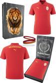 Galatasaray Orijinal Lisanslı Polo Yaka Kırmızı Antrenman 5 Yıldızlı T-Shirt + Bileklik 