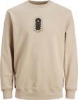 Jack Jones Destıny Sweat Crew Neck Tg Erkek Bej Sweatshirt 12243615-06