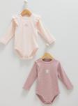ROMANTIC COLOR ÇITÇITLI İKİLİ BODY Pembe