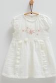 LITTLE GIRL ELBİSE Ekru