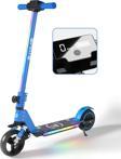 Electron Scooter Çocuk Elektrikli - 130W, Led Işıklı, Amortisörlü (Dizlik Ve Dirseklik Hediyeli)