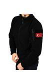 Safari Avm Siyah Taktik Polar Mont 5 Cepli Slim Fit Polar Mont Askeri Polar Mont