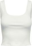 Only Kadın Beyaz Siyah Onlkıra Kolsuz Crop Top T-shirt - 15240303