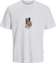 Jack Jones Jorvarenna Tee Ss Crew Neck Erkek Beyaz Tshirt 12273162-01