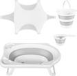 Hobby Life Katlanır Bebek Yıkama Banyo Seti 4 Parça / Küvet, Kova, Maşrapa, Pamuklu File