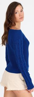 Kadın Selanik Örgü Triko Bluz 2699 (Standart Beden s-m-l-xl Beden Uyumludur)