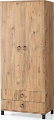 2 Kapılı 2 Çekmeceli Gardrop Elbise Dolabı 79x46x189cm
