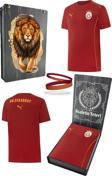Galatasaray Orijinal Lisanslı 2024/25 Kırmızı Antrenman T-Shirt + Bileklik Set Hediyelik Ahşap Kutu