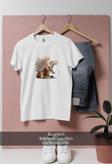 Oversize Kükreyen Aslan Vektörel  Tasarımlı Unisex T-Shirt