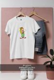 Oversize Palyaço Renkli  Tasarımlı Unisex T-Shirt