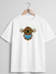 Oversize Antique Diving Dalgıç Helmet Göğüs Tasarımlı Unisex T-Shirt