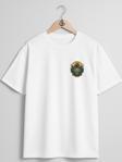 Oversize Vintage Diving Cep ve Sırt Tasarımlı Unisex T-Shirt